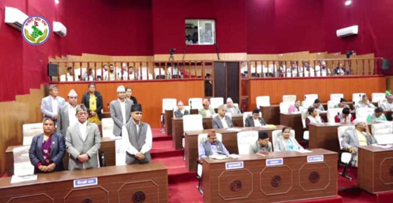 एमालेको अवरोधपछि कर्णाली प्रदेशसभाको बैठक स्थगित